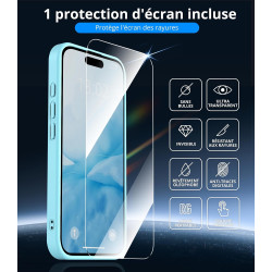 Vansdon Magnétique Coque pour iPhone 16 Pro Max avec 1 Verre Trempé, Compatible avec MagSafe, Protection Contre Les Chutes de qu