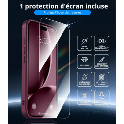 Vansdon Magnétique Coque pour iPhone 16 Pro Max avec 1 Verre Trempé, Compatible avec MagSafe, Protection Contre Les Chutes de qu