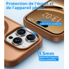 Vansdon Magnétique Coque pour iPhone 16 Pro Max avec 1 Verre Trempé, Compatible avec MagSafe, Protection Contre Les Chutes de qu