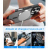 Vansdon Magnétique Coque pour iPhone 16 Pro Max avec 1 Verre Trempé, Compatible avec MagSafe, Protection Contre Les Chutes de qu