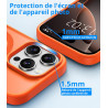 Vansdon magnétique coque pour iphone 16 pro max avec 1 verre trempé, compatible avec magsafe, protection contre les chutes de qu