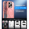 Vansdon Magnétique Coque pour iPhone 16 Pro Max avec 1 Verre Trempé, Compatible avec MagSafe, Protection Contre Les Chutes de qu