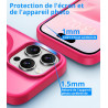 Vansdon Magnétique Coque pour iPhone 16 Pro Max avec 1 Verre Trempé, Compatible avec MagSafe, Protection Contre Les Chutes de qu