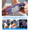 Vansdon Magnétique Coque pour iPhone 16 Pro Max avec 1 Verre Trempé, Compatible avec MagSafe, Protection Contre Les Chutes de qu