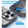 Vansdon Magnétique Coque pour iPhone 16 Pro Max avec 1 Verre Trempé, Compatible avec MagSafe, Protection Contre Les Chutes de qu