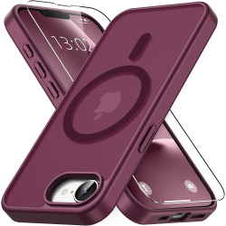Vansdon Magnétique Coque pour iPhone 16e / iPhone 17e avec 1 Verre Trempé, Compatible avec MagSafe, Protection Contre Les Chutes