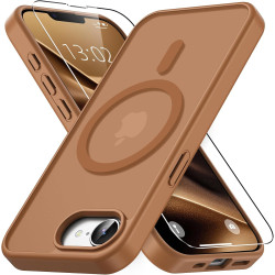 Vansdon Magnétique Coque pour iPhone 16e / iPhone 17e avec 1 Verre Trempé, Compatible avec MagSafe, Protection Contre Les Chutes