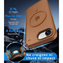 Vansdon Magnétique Coque pour iPhone 16e / iPhone 17e avec 1 Verre Trempé, Compatible avec MagSafe, Protection Contre Les Chutes