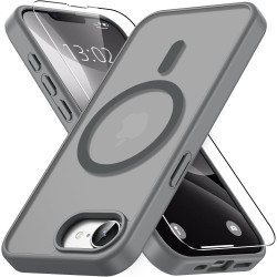 Vansdon Magnétique Coque pour iPhone 16e / iPhone 17e avec 1 Verre Trempé, Compatible avec MagSafe, Protection Contre Les Chutes