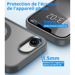 Vansdon Magnétique Coque pour iPhone 16e / iPhone 17e avec 1 Verre Trempé, Compatible avec MagSafe, Protection Contre Les Chutes