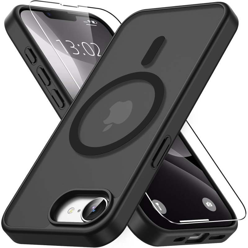 Vansdon Magnétique Coque pour iPhone 16e / iPhone 17e avec 1 Verre Trempé, Compatible avec MagSafe, Protection Contre Les Chutes