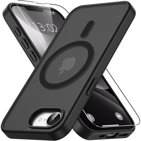 Vansdon Magnétique Coque pour iPhone 16e / iPhone 17e avec 1 Verre Trempé, Compatible avec MagSafe, Protection Contre Les Chutes