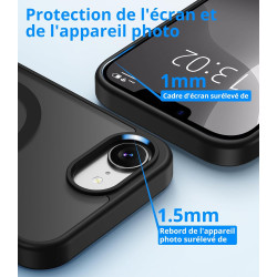 Vansdon Magnétique Coque pour iPhone 16e / iPhone 17e avec 1 Verre Trempé, Compatible avec MagSafe, Protection Contre Les Chutes