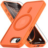 Vansdon magnétique coque pour iphone 16e / iphone 17e avec 1 verre trempé, compatible avec magsafe, protection contre les chutes