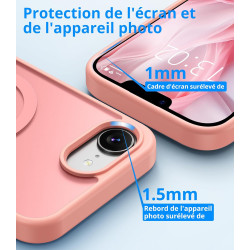 Vansdon Magnétique Coque pour iPhone 16e / iPhone 17e avec 1 Verre Trempé, Compatible avec MagSafe, Protection Contre Les Chutes