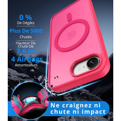 Vansdon Magnétique Coque pour iPhone 16e / iPhone 17e avec 1 Verre Trempé, Compatible avec MagSafe, Protection Contre Les Chutes