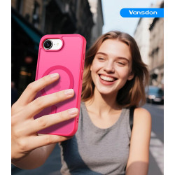 Vansdon Magnétique Coque pour iPhone 16e / iPhone 17e avec 1 Verre Trempé, Compatible avec MagSafe, Protection Contre Les Chutes