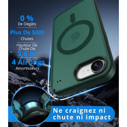 Vansdon Magnétique Coque pour iPhone 16e / iPhone 17e avec 1 Verre Trempé, Compatible avec MagSafe, Protection Contre Les Chutes