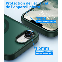 Vansdon Magnétique Coque pour iPhone 16e / iPhone 17e avec 1 Verre Trempé, Compatible avec MagSafe, Protection Contre Les Chutes
