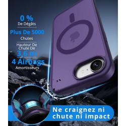 Vansdon Magnétique Coque pour iPhone 16e / iPhone 17e avec 1 Verre Trempé, Compatible avec MagSafe, Protection Contre Les Chutes