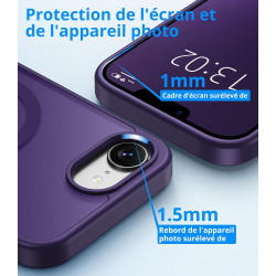 Vansdon Magnétique Coque pour iPhone 16e / iPhone 17e avec 1 Verre Trempé, Compatible avec MagSafe, Protection Contre Les Chutes