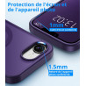 Vansdon Magnétique Coque pour iPhone 16e / iPhone 17e avec 1 Verre Trempé, Compatible avec MagSafe, Protection Contre Les Chutes