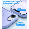 Vansdon Magnétique Coque pour iPhone 16e / iPhone 17e avec 1 Verre Trempé, Compatible avec MagSafe, Protection Contre Les Chutes