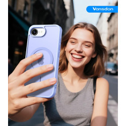 Vansdon Magnétique Coque pour iPhone 16e / iPhone 17e avec 1 Verre Trempé, Compatible avec MagSafe, Protection Contre Les Chutes