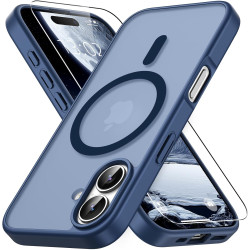 Vansdon Magnétique Coque pour iPhone 17 avec 1 Verre Trempé, Compatible avec MagSafe, Protection Contre Les Chutes de qualité Mi