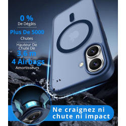 Vansdon Magnétique Coque pour iPhone 17 avec 1 Verre Trempé, Compatible avec MagSafe, Protection Contre Les Chutes de qualité Mi