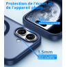 Vansdon Magnétique Coque pour iPhone 17 avec 1 Verre Trempé, Compatible avec MagSafe, Protection Contre Les Chutes de qualité Mi