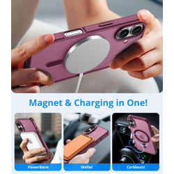 Vansdon Magnétique Coque pour iPhone 17 avec 1 Verre Trempé, Compatible avec MagSafe, Protection Contre Les Chutes de qualité Mi