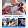 Vansdon Magnétique Coque pour iPhone 17 avec 1 Verre Trempé, Compatible avec MagSafe, Protection Contre Les Chutes de qualité Mi