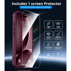 Vansdon Magnétique Coque pour iPhone 17 avec 1 Verre Trempé, Compatible avec MagSafe, Protection Contre Les Chutes de qualité Mi