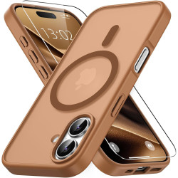 Vansdon Magnétique Coque pour iPhone 17 avec 1 Verre Trempé, Compatible avec MagSafe, Protection Contre Les Chutes de qualité Mi