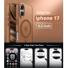 Vansdon Magnétique Coque pour iPhone 17 avec 1 Verre Trempé, Compatible avec MagSafe, Protection Contre Les Chutes de qualité Mi