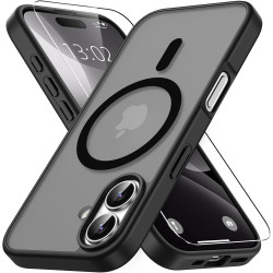 Vansdon Magnétique Coque pour iPhone 17 avec 1 Verre Trempé, Compatible avec MagSafe, Protection Contre Les Chutes de qualité Mi