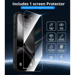 Vansdon Magnétique Coque pour iPhone 17 avec 1 Verre Trempé, Compatible avec MagSafe, Protection Contre Les Chutes de qualité Mi