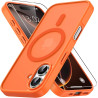 Vansdon magnétique coque pour iphone 17 avec 1 verre trempé, compatible avec magsafe, protection contre les chutes de qualité mi