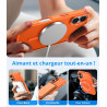 Vansdon magnétique coque pour iphone 17 avec 1 verre trempé, compatible avec magsafe, protection contre les chutes de qualité mi