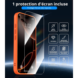 Vansdon magnétique coque pour iphone 17 avec 1 verre trempé, compatible avec magsafe, protection contre les chutes de qualité mi