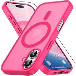 Vansdon Magnétique Coque pour iPhone 17 avec 1 Verre Trempé, Compatible avec MagSafe, Protection Contre Les Chutes de qualité Mi