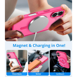 Vansdon Magnétique Coque pour iPhone 17 avec 1 Verre Trempé, Compatible avec MagSafe, Protection Contre Les Chutes de qualité Mi