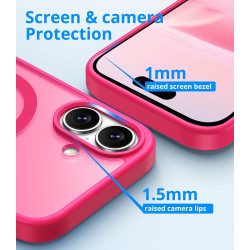 Vansdon Magnétique Coque pour iPhone 17 avec 1 Verre Trempé, Compatible avec MagSafe, Protection Contre Les Chutes de qualité Mi