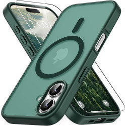 Vansdon Magnétique Coque pour iPhone 17 avec 1 Verre Trempé, Compatible avec MagSafe, Protection Contre Les Chutes de qualité Mi