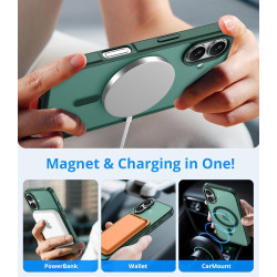 Vansdon Magnétique Coque pour iPhone 17 avec 1 Verre Trempé, Compatible avec MagSafe, Protection Contre Les Chutes de qualité Mi