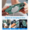 Vansdon Magnétique Coque pour iPhone 17 avec 1 Verre Trempé, Compatible avec MagSafe, Protection Contre Les Chutes de qualité Mi