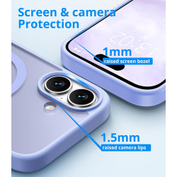 Vansdon Magnétique Coque pour iPhone 17 avec 1 Verre Trempé, Compatible avec MagSafe, Protection Contre Les Chutes de qualité Mi