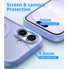 Vansdon Magnétique Coque pour iPhone 17 avec 1 Verre Trempé, Compatible avec MagSafe, Protection Contre Les Chutes de qualité Mi