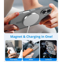 Vansdon Magnétique Coque pour iPhone 17 avec 1 Verre Trempé, Compatible avec MagSafe, Protection Contre Les Chutes de qualité Mi